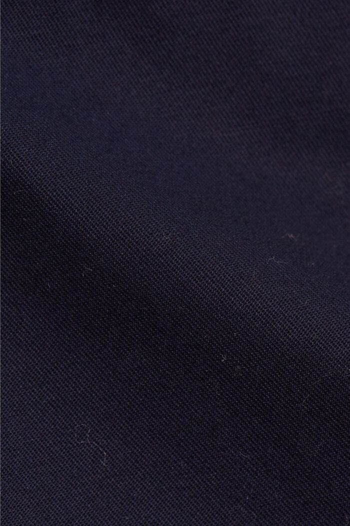 Pantalones chinos elegantes en algodón elástico, NAVY, detail image number 4