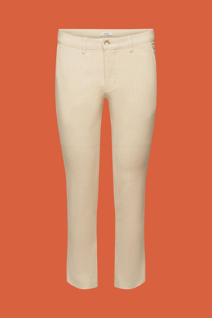 Pantalones chinos veraniegos, LIGHT BEIGE, detail image number 6