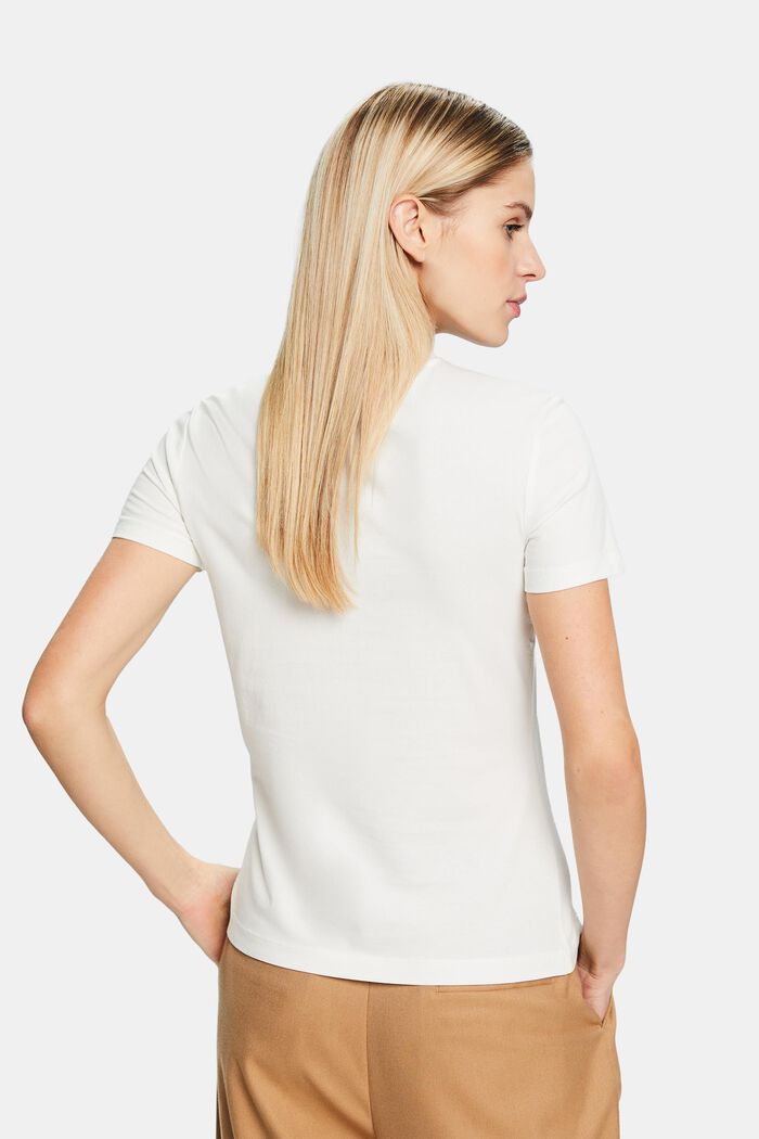 Camiseta con cuello redondo, OFF WHITE, detail image number 3