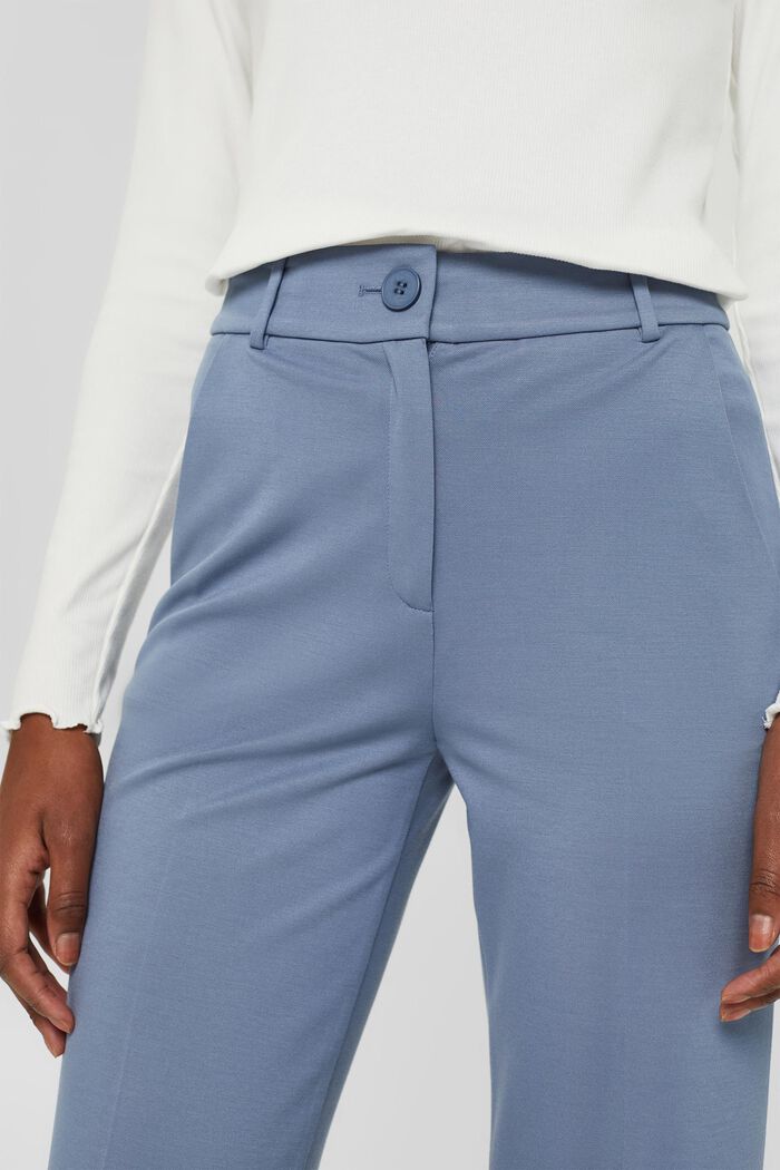 Pantalones de pernera recta SPORTY PUNTO Mix&Match, GREY BLUE, detail image number 0
