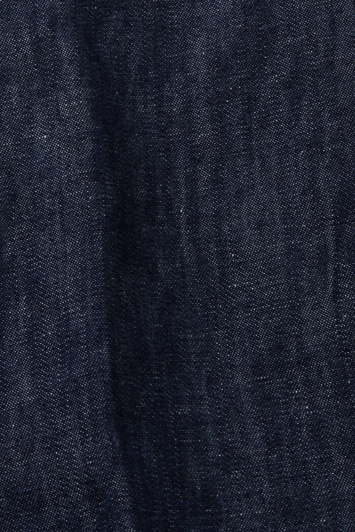 Pantalones cortos chinos en un acabado vaquero, BLUE BLACK, detail image number 8
