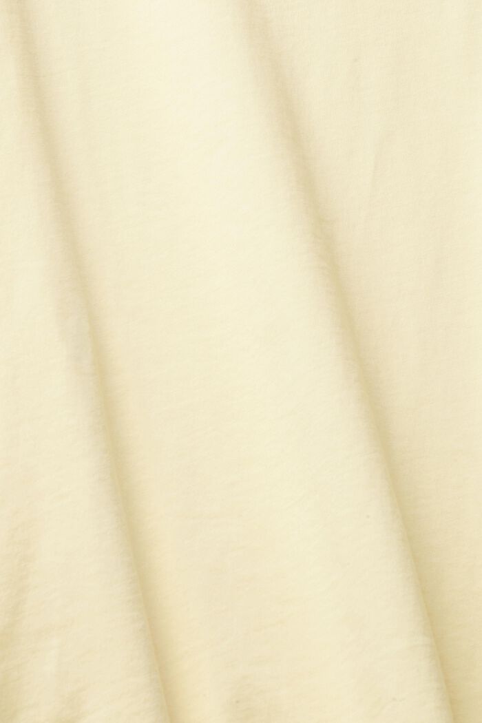 Camiseta con estampado y lentejuelas, PASTEL YELLOW, detail image number 4