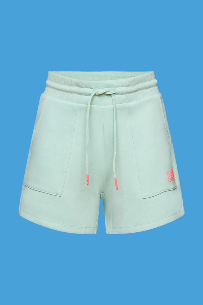 Reciclados: shorts deportivos de felpa, LIGHT AQUA GREEN, detail image number 6