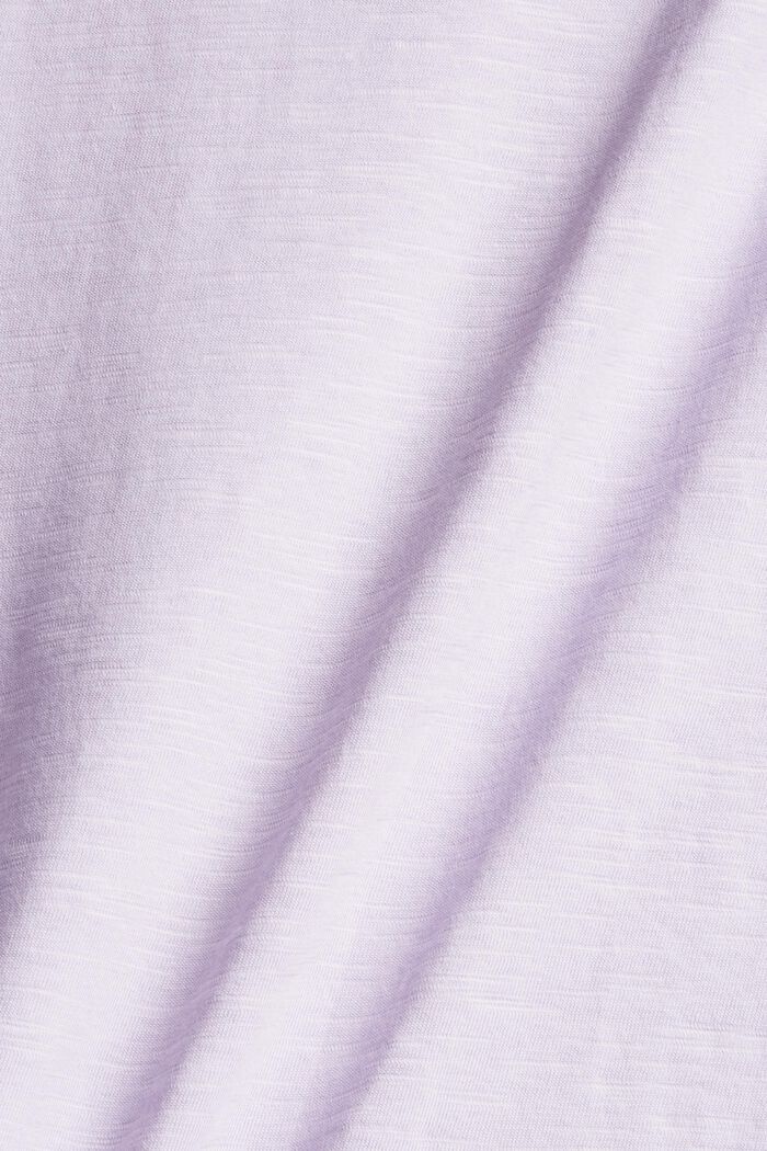 Camiseta con estampado fotográfico, algodón ecológico, LILAC, detail image number 4