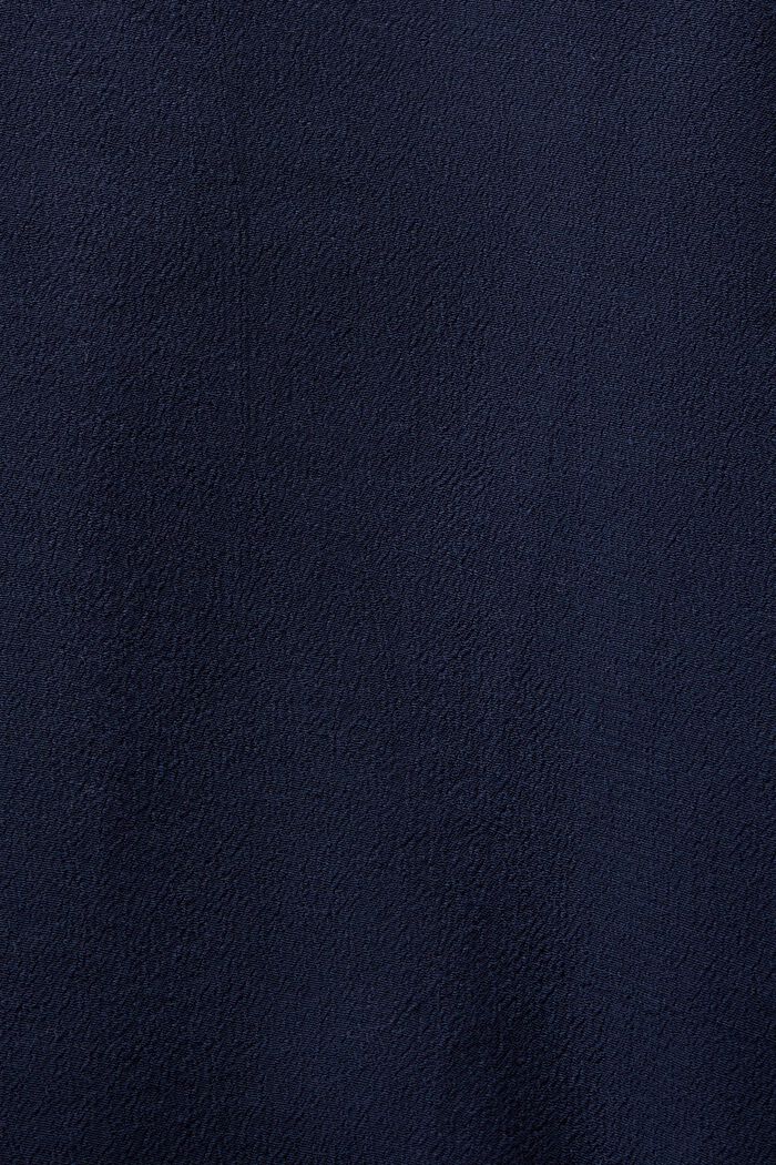Blusa de crepé con cuello en V, NAVY, detail image number 4