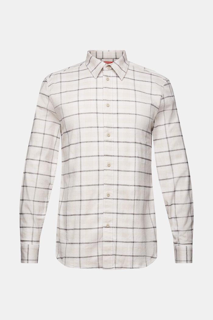 Camisa de franela con diseño a cuadros, WHITE, detail image number 5