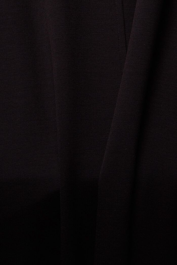 Vestido estilo camiseta con largo midi, BLACK, detail image number 4