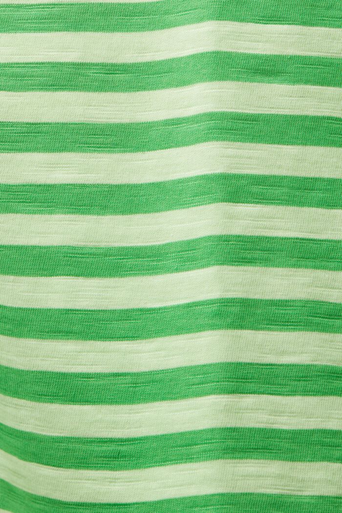 Camiseta de rayas con borde enrollado, GREEN, detail image number 5