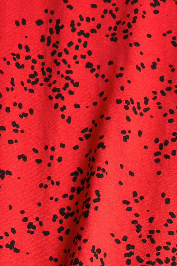 Camiseta con estampado, 100% algodón, RED, detail image number 1