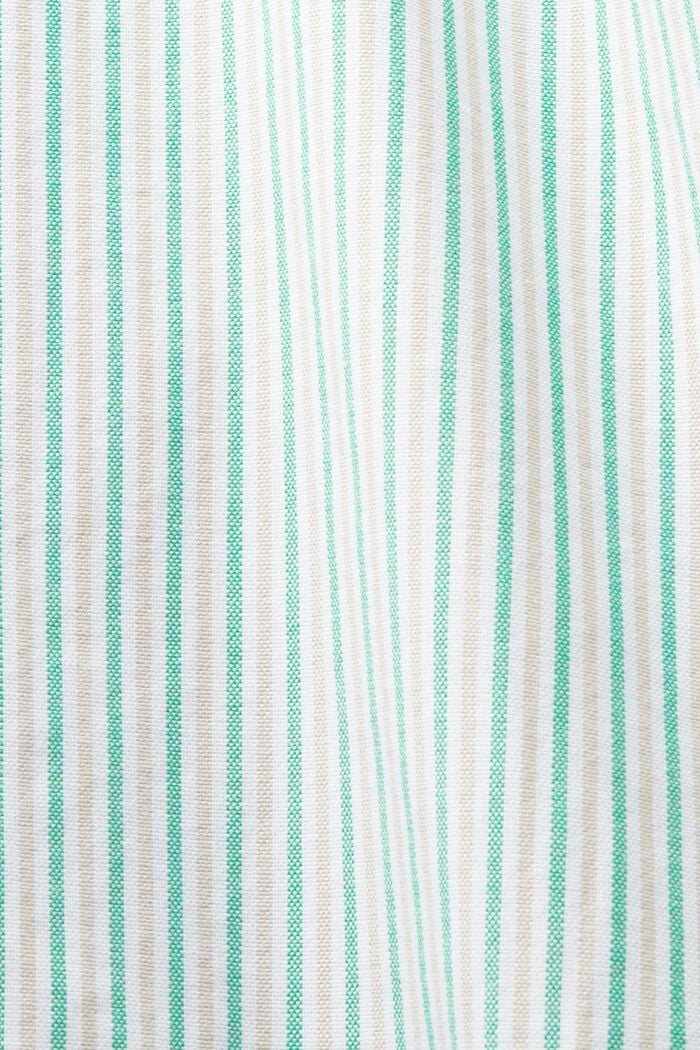 Camisa oversize de algodón a rayas, GREEN, detail image number 6