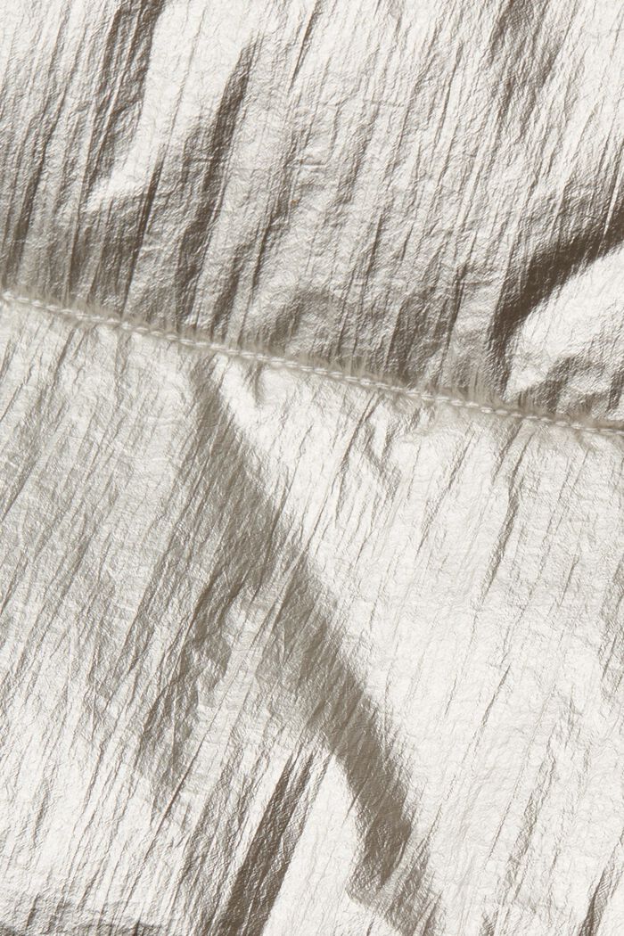 Chaleco acolchado con acabado brillante, LIGHT TAUPE, detail image number 5