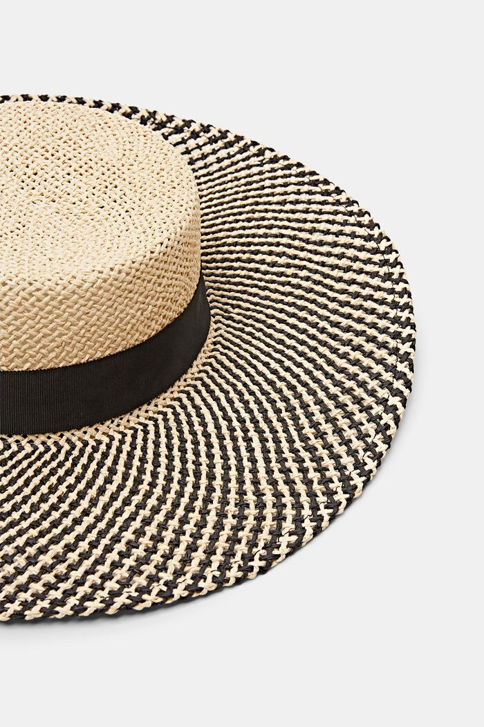 Sombrero de verano de paja, CREAM BEIGE, detail image number 1