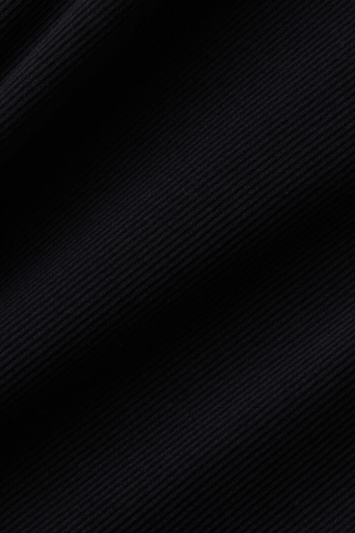 Vestido midi de tirantes en mezcla de algodón, BLACK, detail image number 6