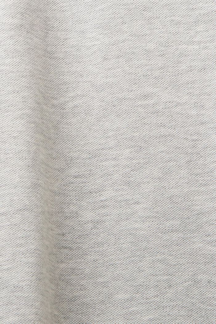 Vestido corto estilo camiseta con cuello polo, LIGHT GREY, detail image number 5