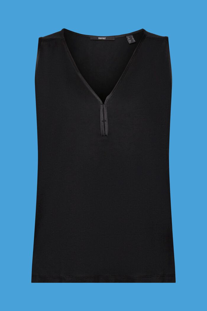 Top de tejido jersey, TENCEL™ lyocell, BLACK, detail image number 6
