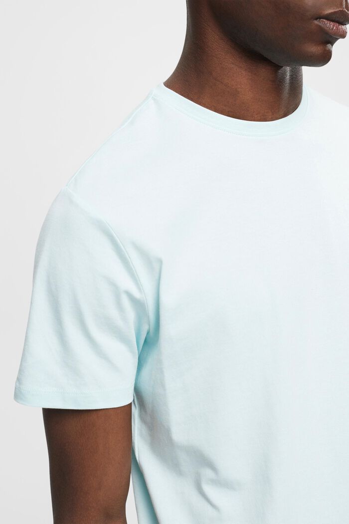 Camiseta de corte ajustado en algodón Pima, LIGHT AQUA GREEN, detail image number 2