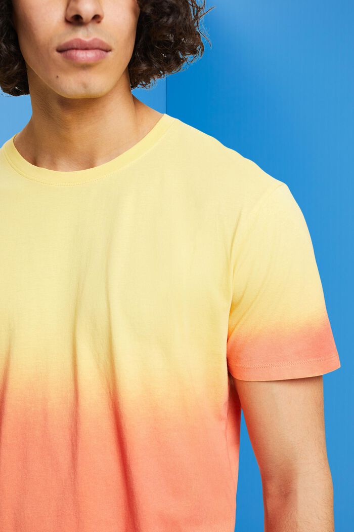 Camiseta bicolor teñida, LIGHT YELLOW, detail image number 2
