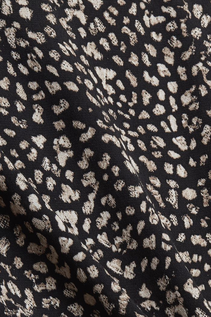 Blusa con estampado, LENZING™ ECOVERO™, BLACK, detail image number 4