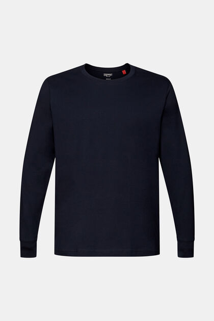 Camiseta de manga larga de tejido jersey, 100% algodón