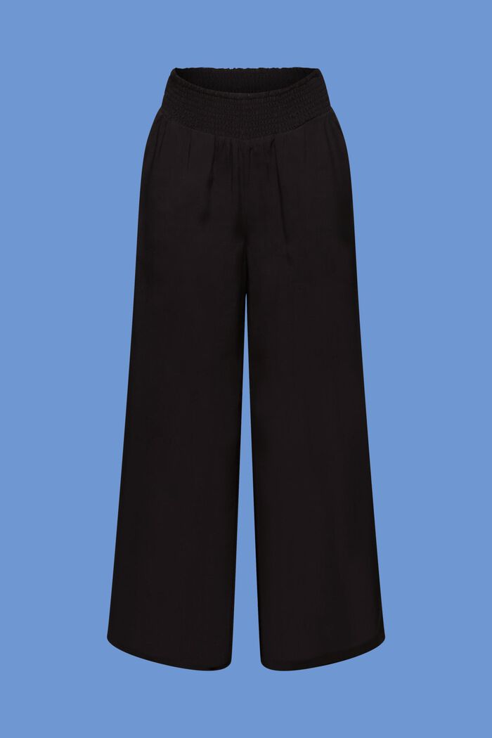 Pantalón sin cierre con perneras anchas, BLACK, detail image number 7