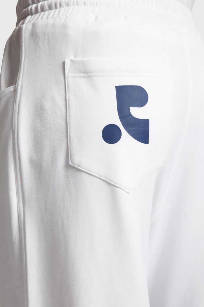 Pantalón estilo jogger en tejido jersey, WHITE, detail image number 2