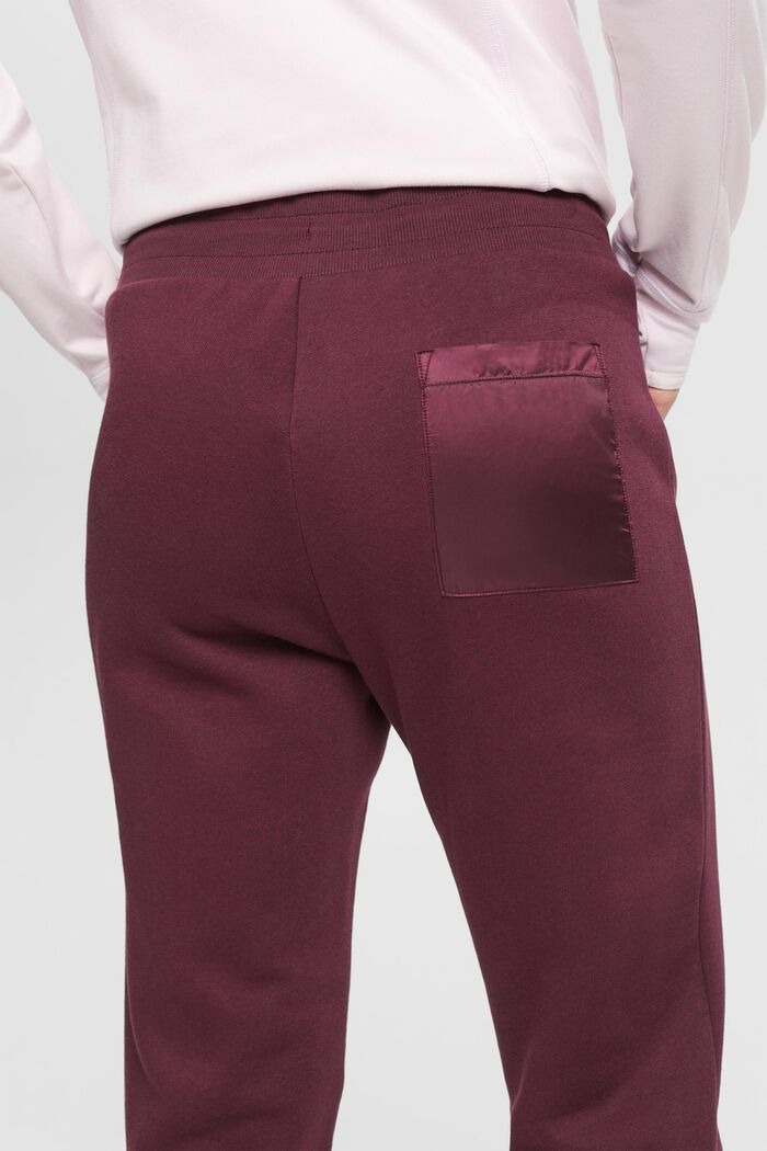 Pantalones de felpa con bolsillo en la pierna, BORDEAUX RED, detail image number 4