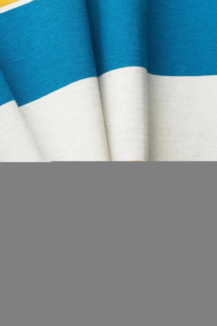 Camiseta de punto con estampado de rayas, TEAL BLUE, detail image number 5
