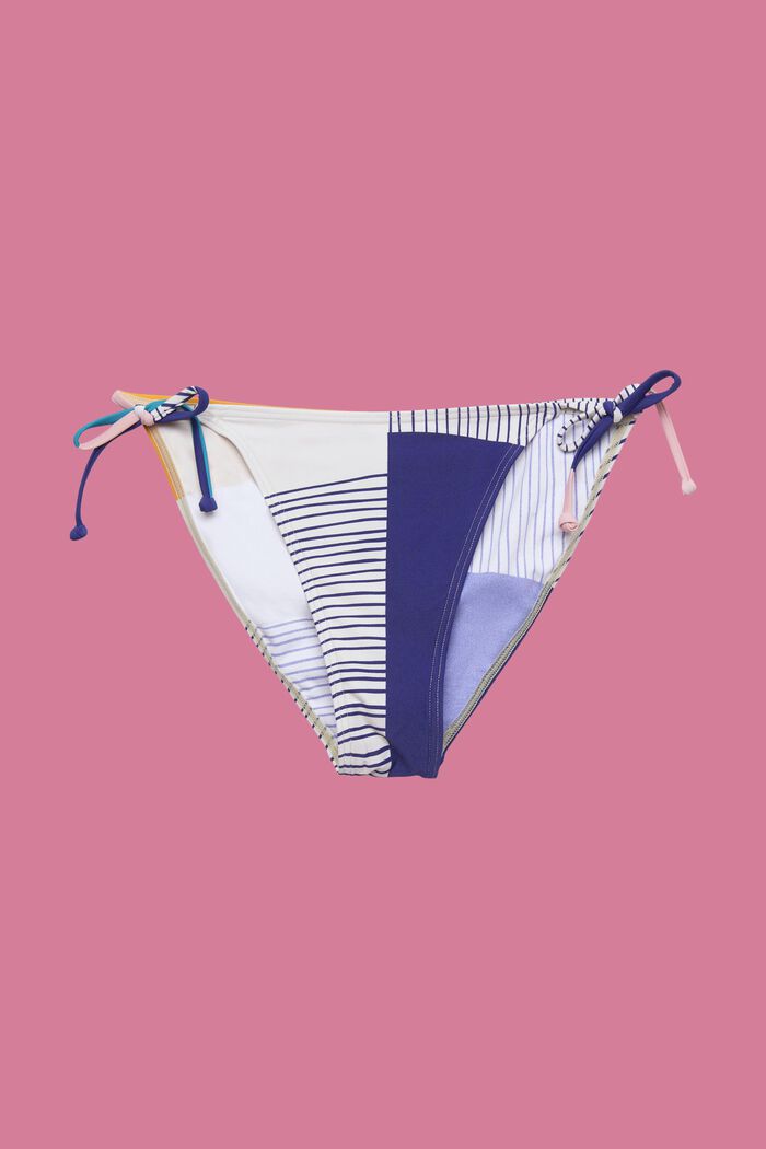 Braguita de bikini con lazada a un lado y con una mezcla de diseños, SAND, detail image number 4