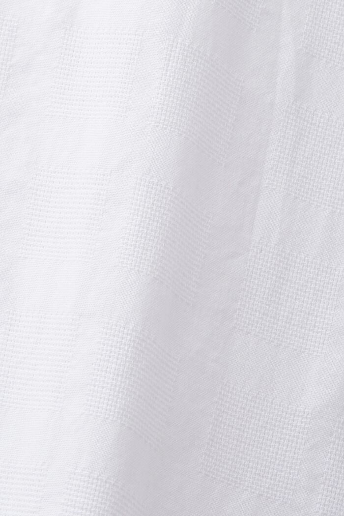 Camisa de algodón con textura, WHITE, detail image number 6