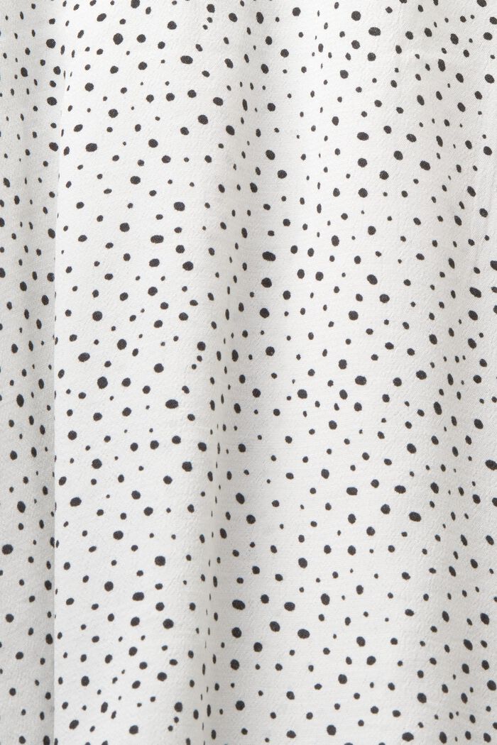 Blusa de crepé estampada, OFF WHITE, detail image number 5