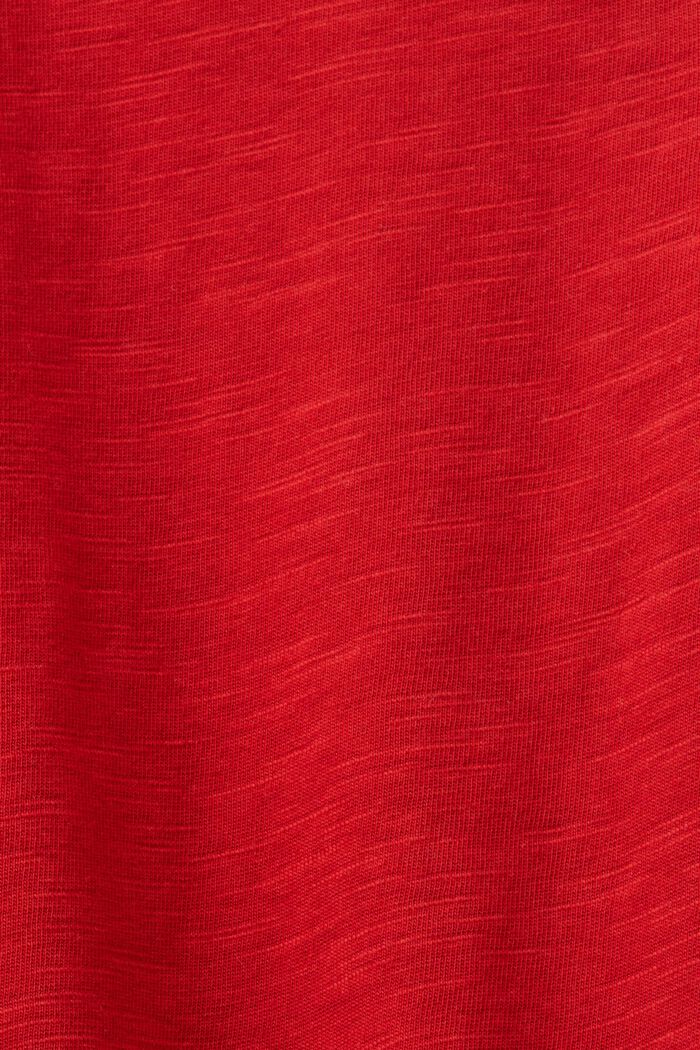 Camiseta de manga larga de jersey, 100% algodón, DARK RED, detail image number 5