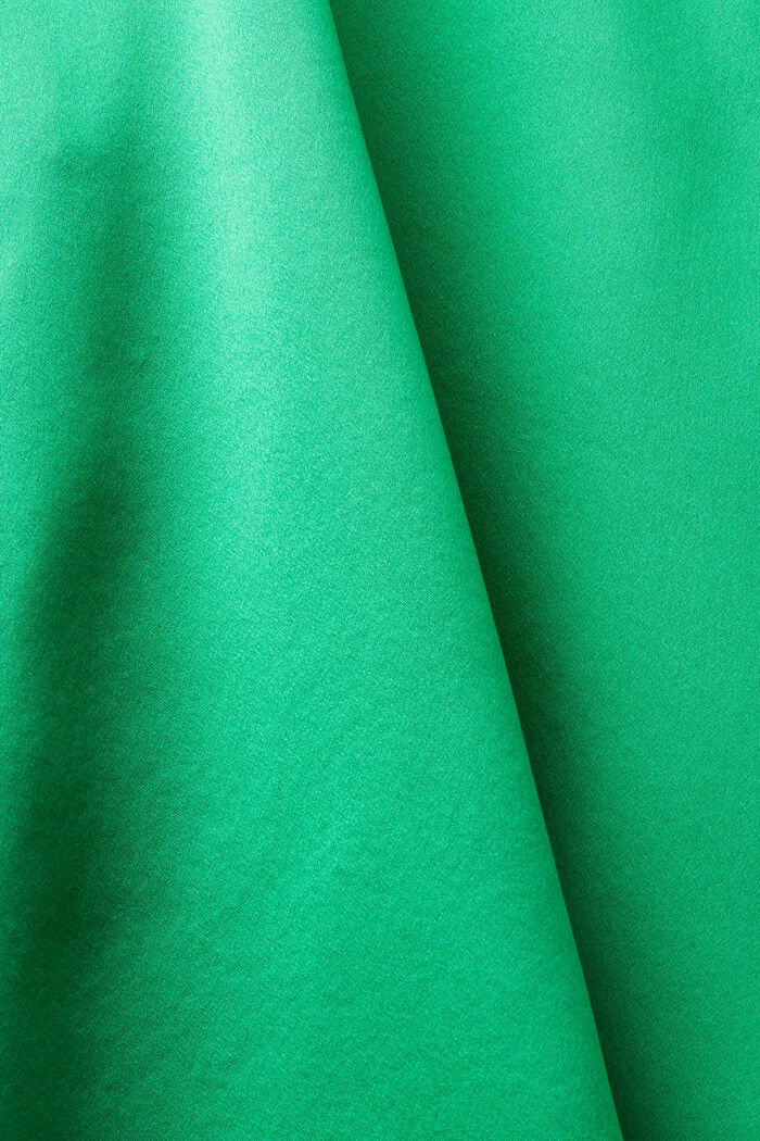 Blusa camisera en satén, GREEN, detail image number 4