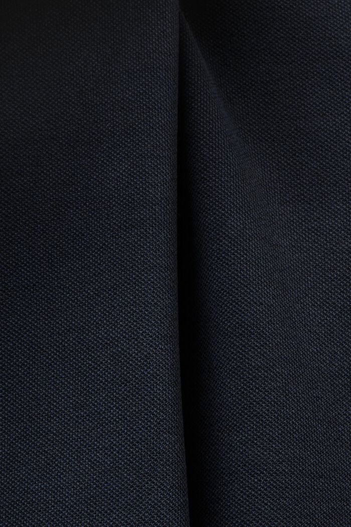 Pantalones wide leg sin cierre con pliegue permanente, BLACK, detail image number 4