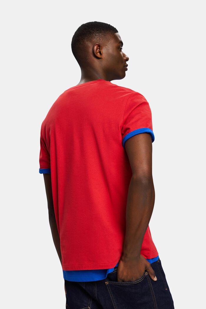 Camiseta unisex con logotipo, DARK RED, detail image number 4