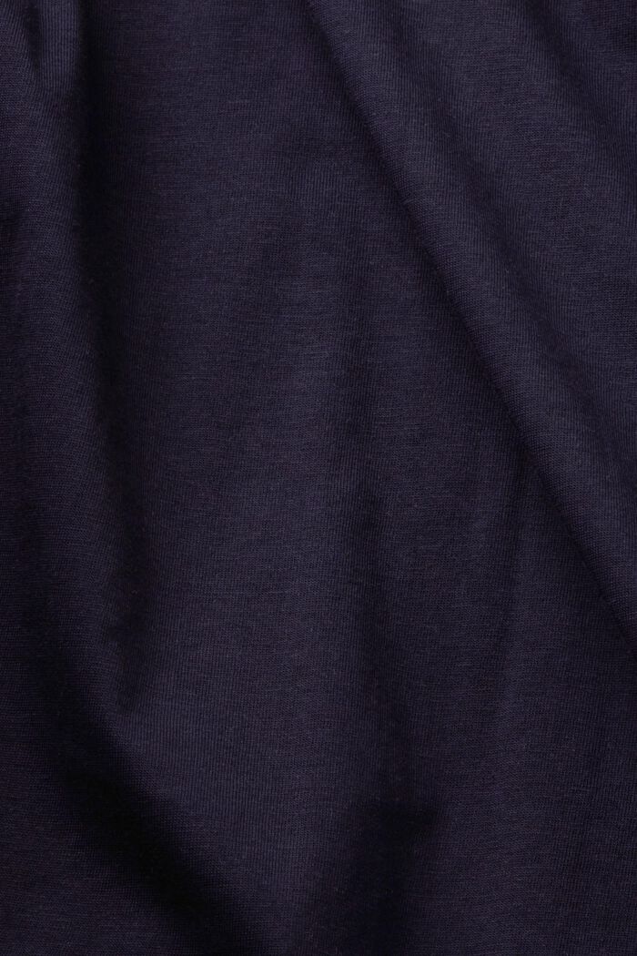 Camiseta de algodón con estampado, NAVY, detail image number 6