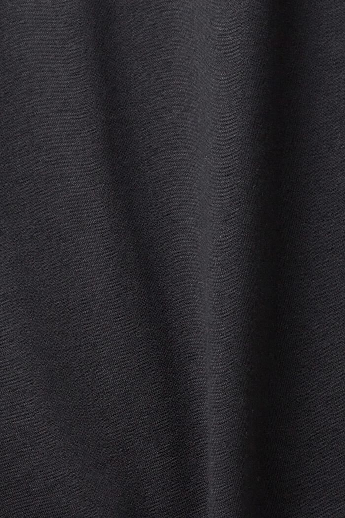 Camiseta de algodón con estampado de delfín, BLACK, detail image number 6