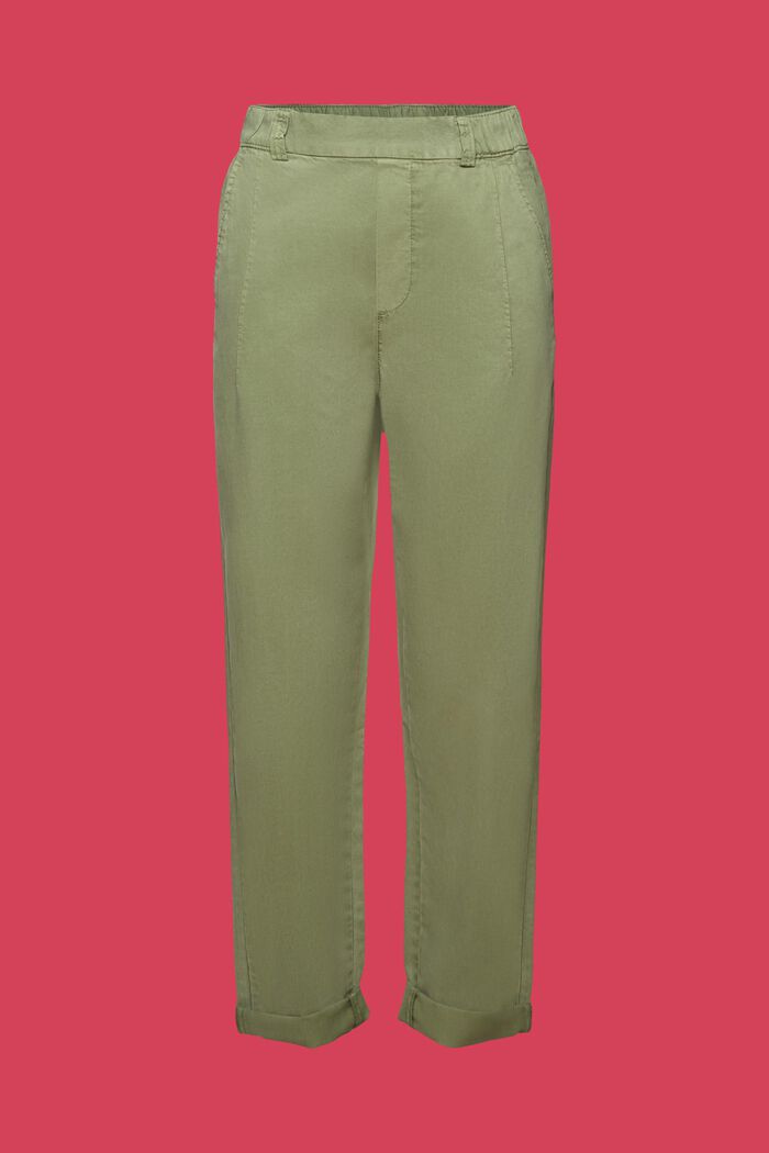 Pantalones chinos cropped, PALE KHAKI, detail image number 7