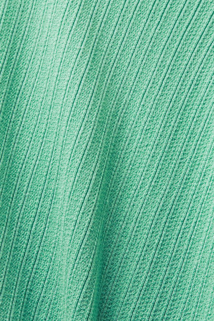 Sudadera con capucha acanalada cremallera completa, DUSTY GREEN, detail image number 6