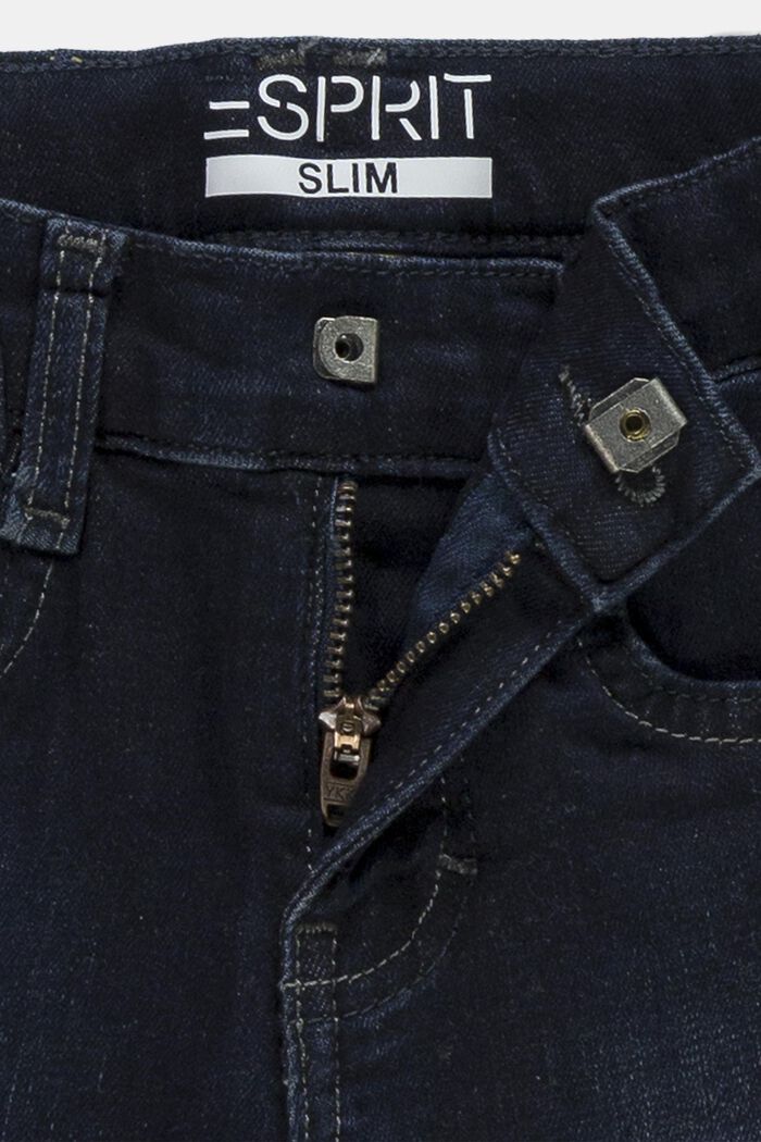 Vaqueros slim fit con cintura ajustable, BLUE MEDIUM WASHED, detail image number 2
