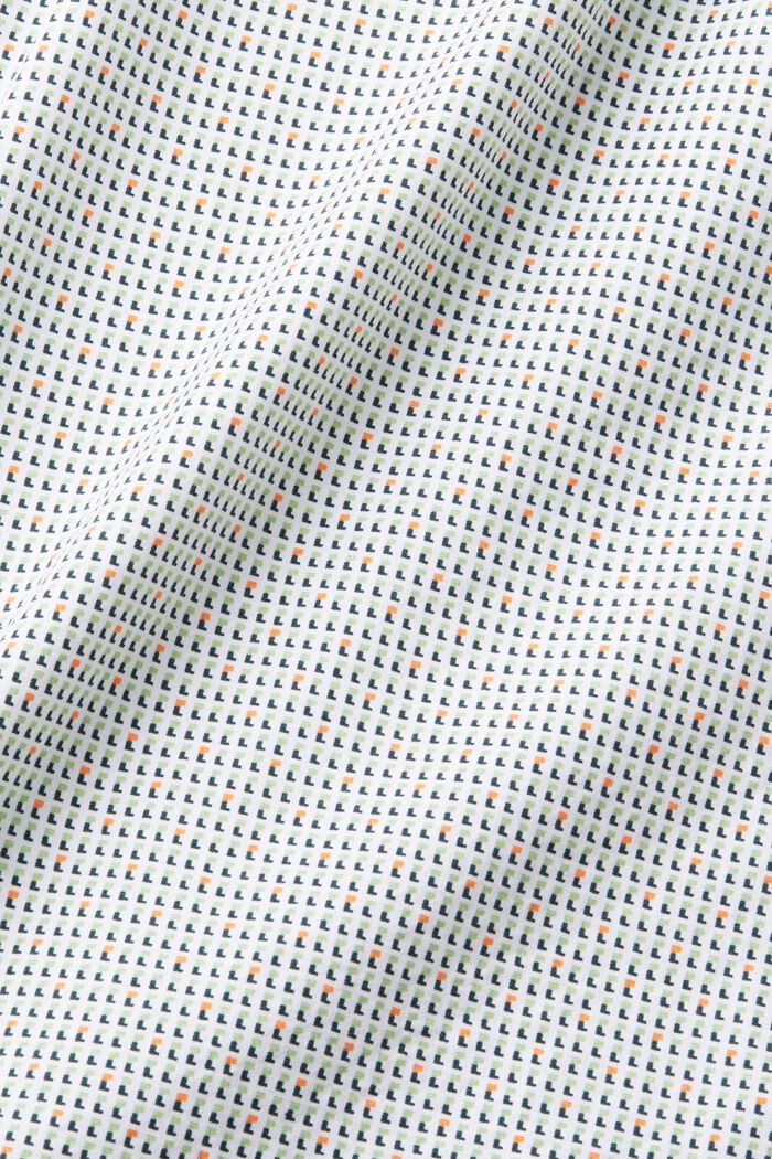 Camisa de corte ceñido con estampado allover, WHITE, detail image number 5