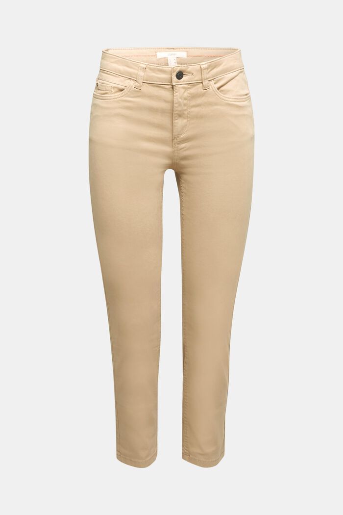 Pantalones capri suaves con Lycra xtra life™, BEIGE, detail image number 0