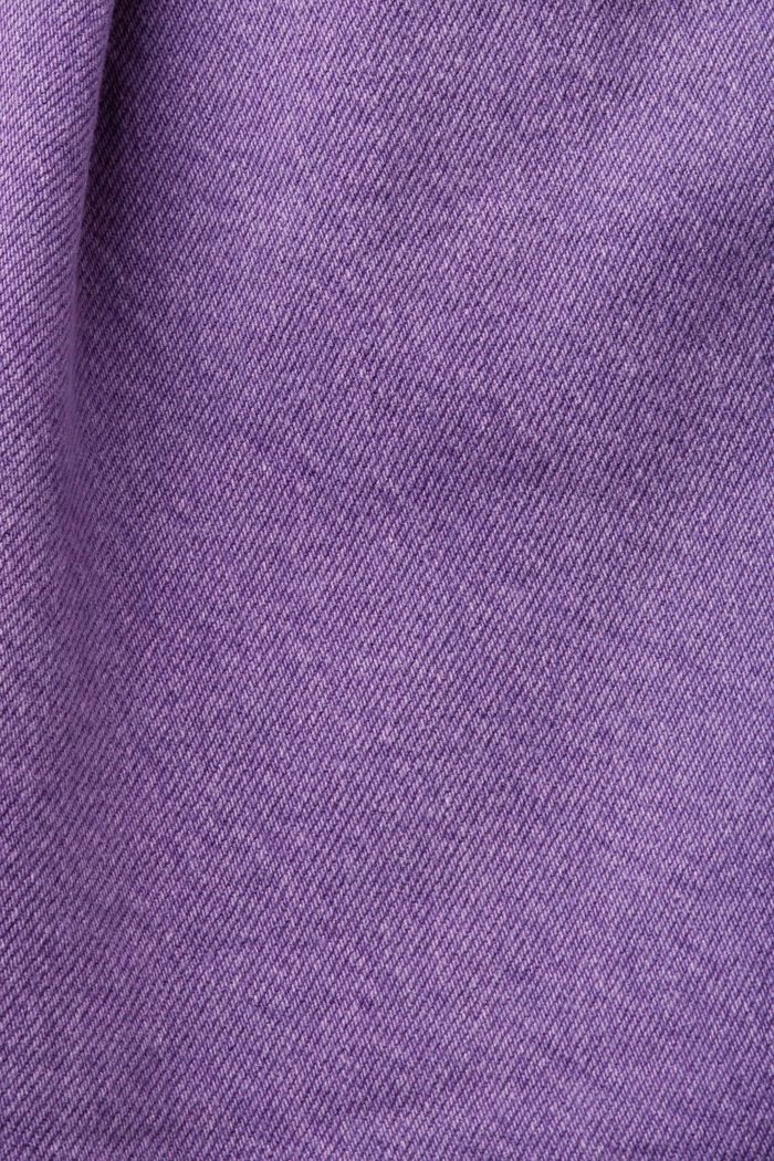 Shorts de tiro alto con lino, PURPLE, detail image number 7