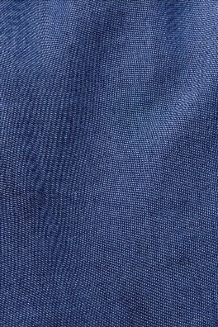 Blusa camisera oversize, TENCEL™, BLUE DARK WASHED, detail image number 6