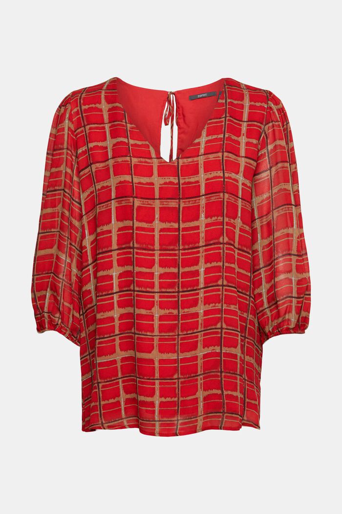 Blusa con estampado, LENZING™ ECOVERO™, RED, detail image number 6