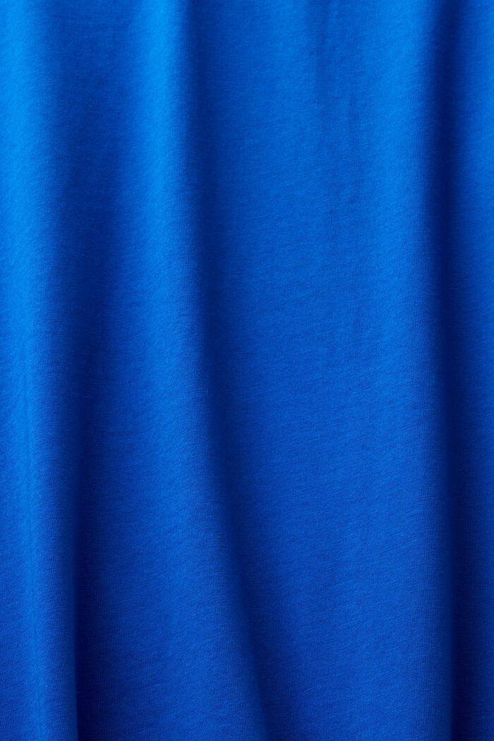 Camiseta de jersey con cuello redondo, BRIGHT BLUE, detail image number 5