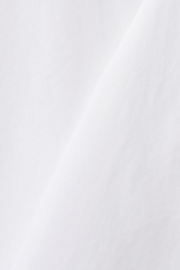 Camisa entallada de algodón, WHITE, detail image number 4