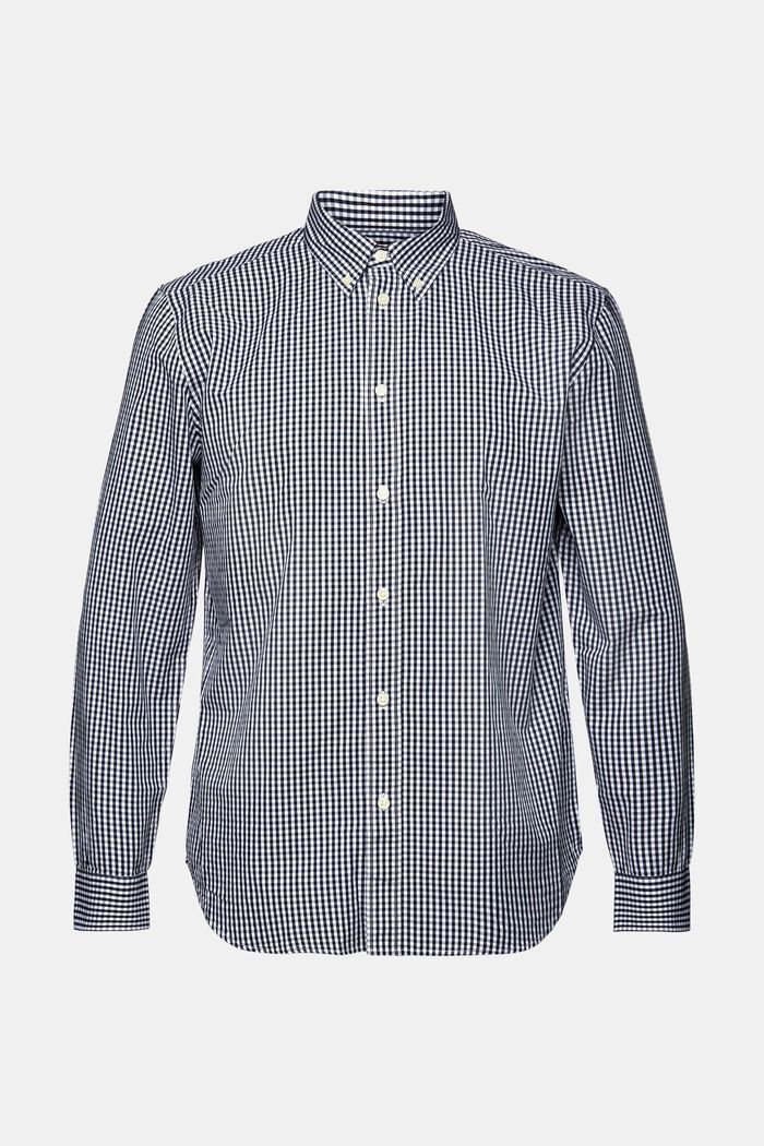 Camisa de cuadros vichy con cuello abotonado, 100% algodón, NAVY, detail image number 5