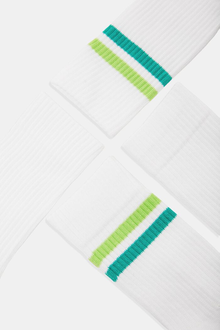 Pack de 2 pares de calcetines de punto acanalado, RAW WHITE, detail image number 1