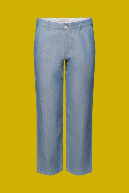 Pantalones chinos con textura, 100% algodón