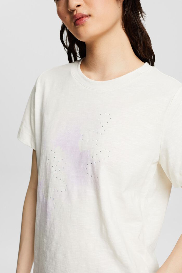 Camiseta flameada con estampado, ICE, detail image number 3